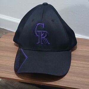 Colorado Rockies Black and Purple Baseball Cap